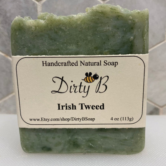 Irish Green Tweed Natural Soap